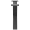  2 db antracitszürke X-alakú acél dohányzóasztal láb 70 x (42-43) cm