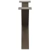  2 db X alakú natúr acél dohányzóasztal láb 70 x (42-43) cm