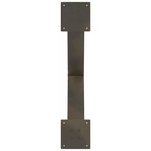  2 db X alakú natúr acél dohányzóasztal láb 70 x (42-43) cm