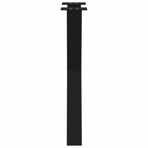  2 db X alakú étkezőasztal láb fekete acél 50 x (72-73) cm