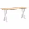  2 db fehér, X alakú étkezőasztal láb 50 x (72-73) cm acél étkezőasztalhoz