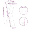  2 db fehér, X alakú étkezőasztal láb 50 x (72-73) cm acél étkezőasztalhoz