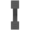  2 db antracitszürke X-alakú acél étkezőasztalláb 50x(72-73) cm