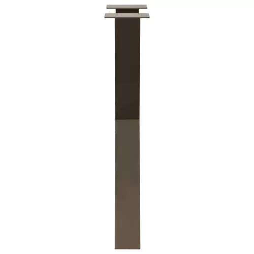  2 db X alakú étkezőasztal láb natúr acél 50x(72-73) cm