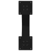  2 db X alakú étkezőasztal láb fekete acél 60 x (72-73) cm