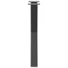  2 db antracitszürke X-alakú acél étkezőasztalláb 60x(72-73) cm