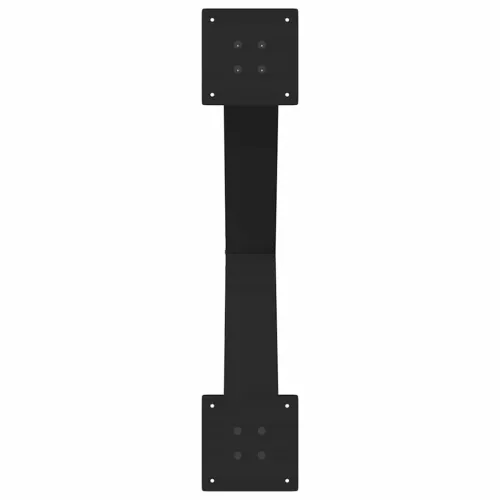  2 db X alakú étkezőasztal láb fekete, 70 x (72-73) cm acél