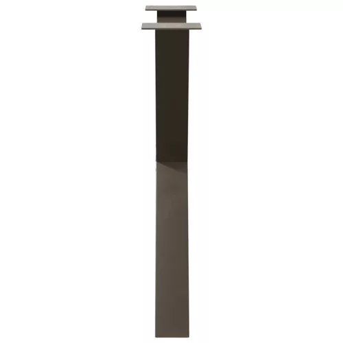  2 db X alakú étkezőasztal láb natúr acélból 70 x (72-73) cm