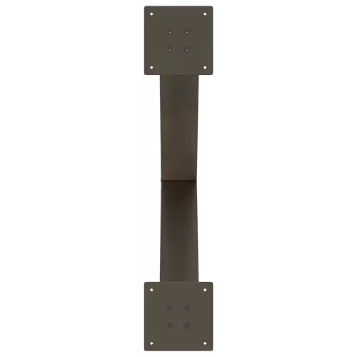  2 db X alakú étkezőasztal láb natúr acélból 70 x (72-73) cm