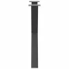  2 db antracitszürke X alakú acél étkezőasztal láb 80x(72-73) cm