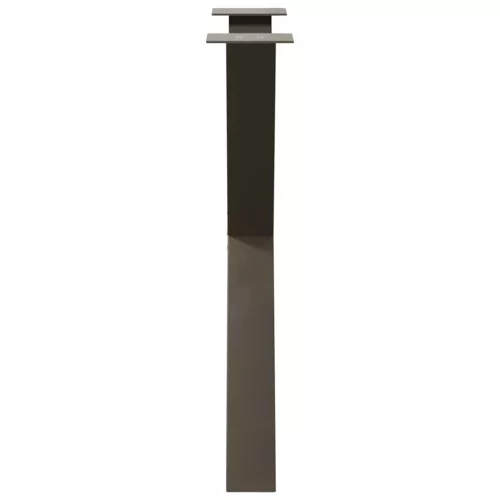 2 db X alakú étkezőasztal láb natúr acél 80x(72-73) cm acél