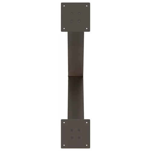  2 db X alakú étkezőasztal láb natúr acél 80x(72-73) cm acél