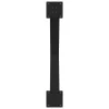  2 db X alakú étkezőasztal láb fekete, 90 x (72-73) cm acél