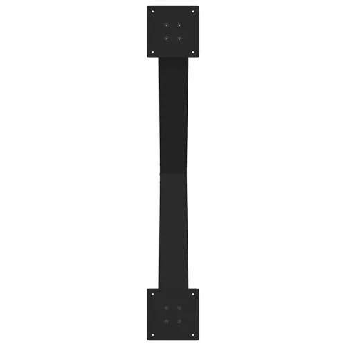  2 db X alakú étkezőasztal láb fekete, 90 x (72-73) cm acél