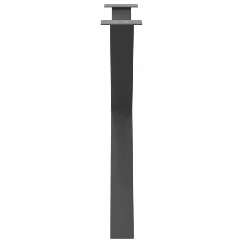  2 db antracitszürke X alakú acél étkezőasztal láb 90 x (72-73) cm