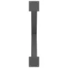  2 db antracitszürke X alakú acél étkezőasztal láb 90 x (72-73) cm