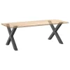  2 db antracitszürke X alakú acél étkezőasztal láb 90 x (72-73) cm