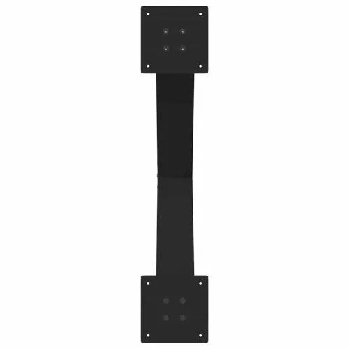  3 db X alakú étkezőasztal láb fekete, 70 x (72-73) cm acél