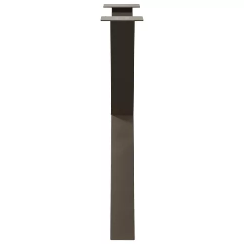  3 db X alakú étkezőasztal láb natúr acél 70x(72-73) cm