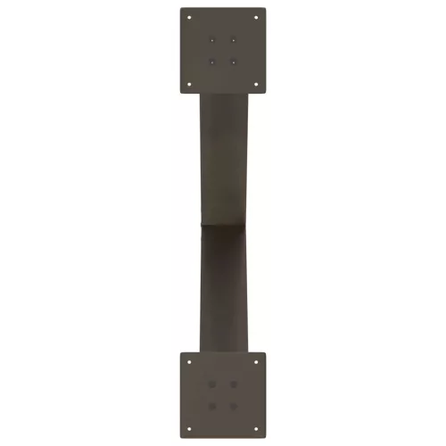  3 db X alakú étkezőasztal láb natúr acél 70x(72-73) cm