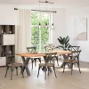  3 db antracitszürke X alakú acél étkezőasztal láb 80x(72-73) cm