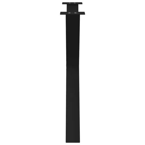  3 db X alakú étkezőasztal láb fekete 90 x (72-73) cm acél étkezőasztal láb
