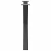  3 db antracitszürke X-alakú acél étkezőasztalláb 90 x (72-73) cm