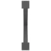  3 db antracitszürke X-alakú acél étkezőasztalláb 90 x (72-73) cm