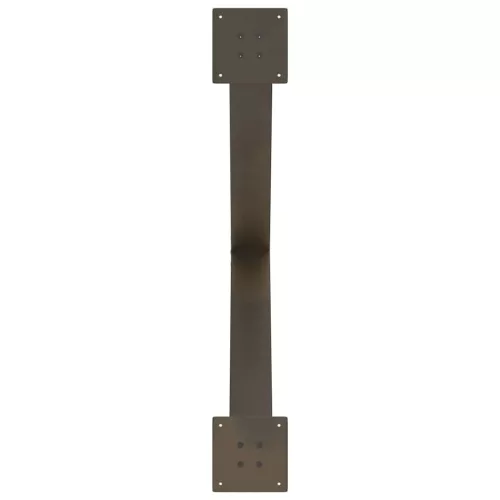  3 db X alakú étkezőasztal láb natúr acél 90 x (72-73) cm acél