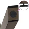  3 db X alakú étkezőasztal láb natúr acél 90 x (72-73) cm acél
