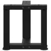  2 db fekete, T-alakú acél dohányzóasztal láb 30x25x(30-31) cm