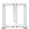  2 db fehér, T-alakú acél dohányzóasztal láb 30x25x(30-31) cm