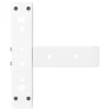  2 db fehér, T-alakú acél dohányzóasztal láb 30x25x(30-31) cm
