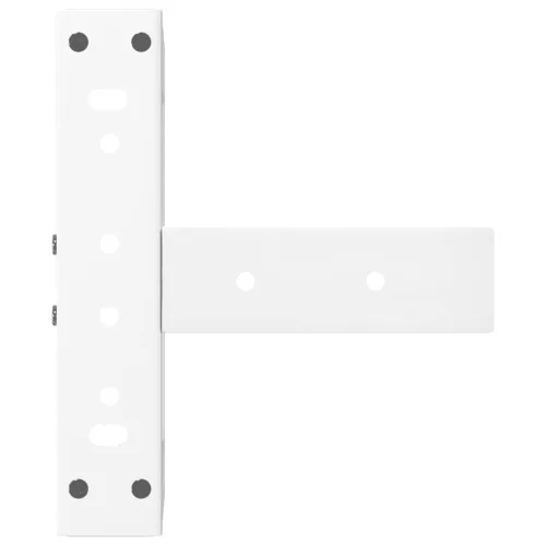  2 db fehér, T-alakú acél dohányzóasztal láb 30x25x(30-31) cm