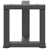  2 db antracitszürke, T-alakú acél dohányzóasztal láb 30x25x(30-31) cm