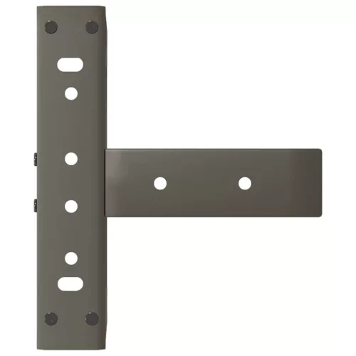  2 db fekete, T-alakú acél dohányzóasztal láb 30x25x(30-31) cm