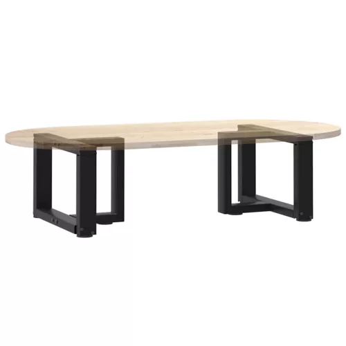  2 db fekete, T-alakú acél dohányzóasztal láb 40x25x(30-31) cm