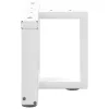  2 db T-alakú dohányzóasztal láb fehér 40x25x(30-31) cm acél dohányzóasztal láb