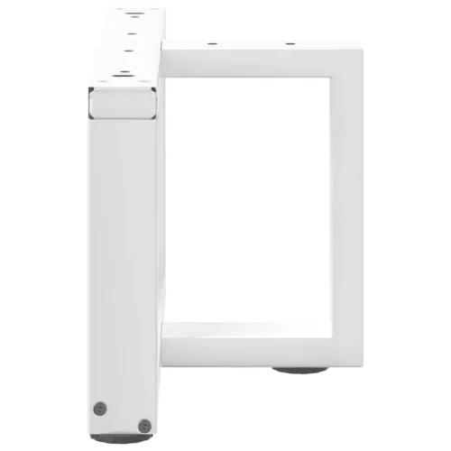  2 db T-alakú dohányzóasztal láb fehér 40x25x(30-31) cm acél dohányzóasztal láb