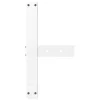  2 db T-alakú dohányzóasztal láb fehér 40x25x(30-31) cm acél dohányzóasztal láb