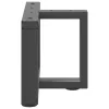  2 db antracitszürke, T-alakú acél dohányzóasztal láb 40x25x(30-31) cm