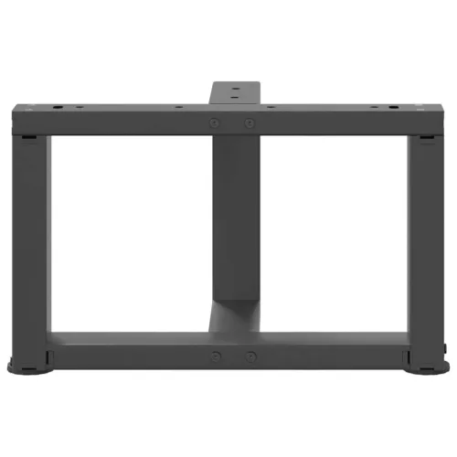  2 db antracitszürke, T-alakú acél dohányzóasztal láb 40x25x(30-31) cm