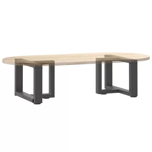  2 db antracitszürke, T-alakú acél dohányzóasztal láb 40x25x(30-31) cm
