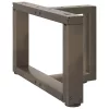  2 db fekete, T-alakú acél dohányzóasztal láb 40x25x(30-31) cm