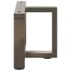  2 db fekete, T-alakú acél dohányzóasztal láb 40x25x(30-31) cm