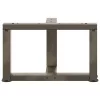  2 db fekete, T-alakú acél dohányzóasztal láb 40x25x(30-31) cm