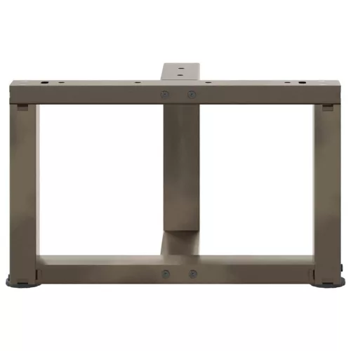  2 db fekete, T-alakú acél dohányzóasztal láb 40x25x(30-31) cm