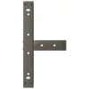  2 db fekete, T-alakú acél dohányzóasztal láb 40x25x(30-31) cm