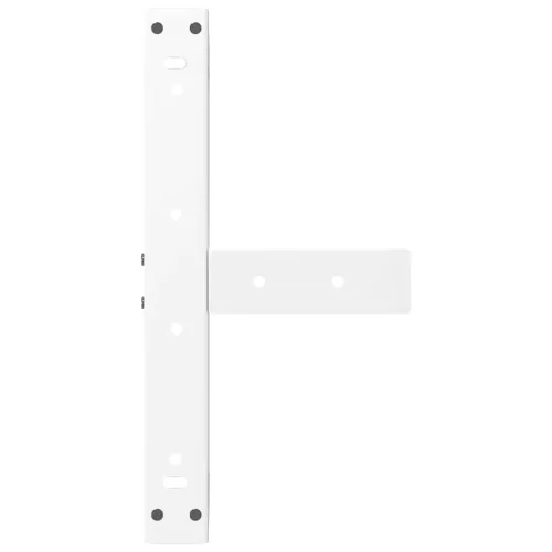  2 db fehér, T-alakú dohányzóasztal láb 50x25x(30-31) cm acél dohányzóasztal láb