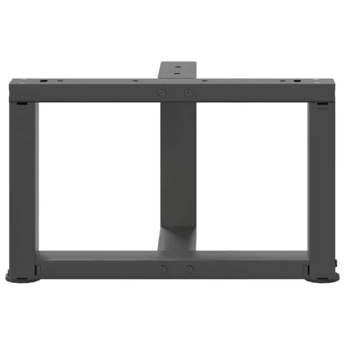  2 db antracitszürke, T-alakú acél dohányzóasztal láb 50x25x(30-31) cm